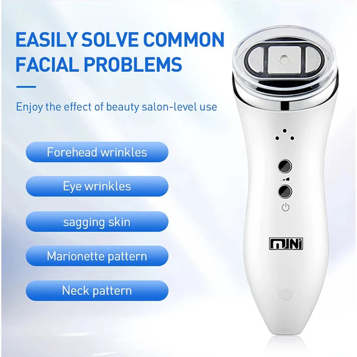 Ultrasonic Bipolar Lifting Face Skin Care Massager Mini Hifu Anti Wrinkle Tightening Device