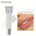 1pc brillant à lèvres pailleté hydratant huile à lèvres aux fruits transparent lèvres pulpeuses teinte tube souple maquillage soins de beauté des lèvres