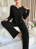 Women Pajamas 2 Piece Set Homewear Loungewear