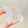 Acetate Butterfly Hair Claw Clip Marble Pattern Hair Clip Women Gradient Hair Crab Back Of Head Hair Shark Clip Hair Accessories