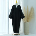 Hot Moon Embroidery Abaya