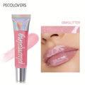 1PC Glitter Lip Gloss Moisturizing Fruit Lip Oil Transparent Fullness Lips Tint Soft Tube Makeup Lip Beauty Care