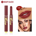 Beauty Glazed Moisturizing Solid Lipstick Shimmering Juicy Lipstick Shining Lip Plump Nourishing Women Lip Makeup 12 Colors New