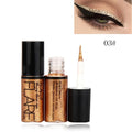 Eyeliner professionnel brillant pour femmes, pigment argent, rose, or, liquide, paillettes, maquillage, beauté