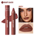 Beauty Glazed Matte Lipstick Pencil Waterproof Long Lasting Lip Balm 12 Colors Velvet Lip Liner Pen Lips Makeup Women Cosmetics