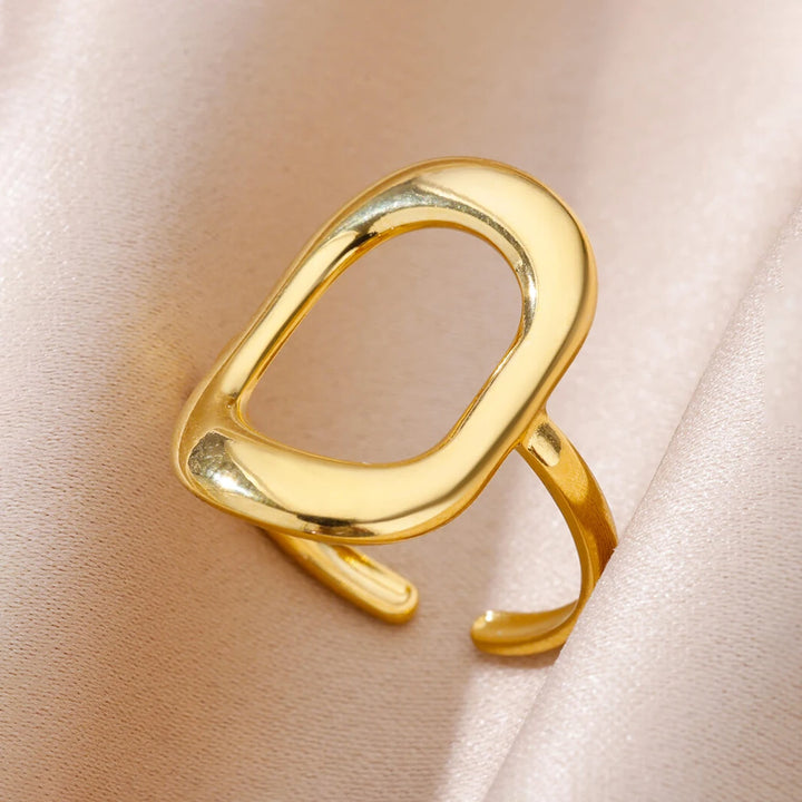 Stainless Steel Rings for Women Gold Color