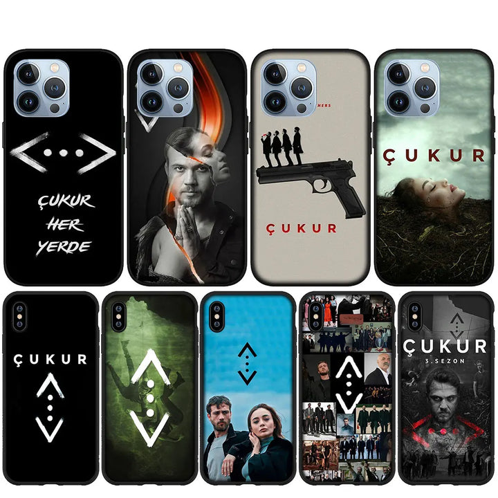 Coque souple Turquie Cukur TV pour iPhone 14 13 12 Mini 11 Pro X XR XS Max 6 7 8 6S Plus + SE Phone Case