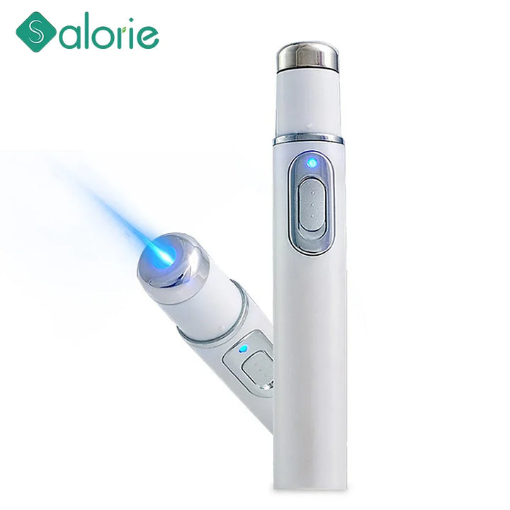 Stylo laser pour thérapie par lumière bleue contre l'acné, cicatrices douces, rayures, varices, appareil de traitement pour l'élimination des rides, soins de la peau, équipement de beauté