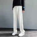 Light mature style autumn and winter new men's wide cut drape straight leg pants