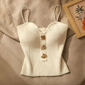 1 Piece Summer New Upscale Small Perfume Style Knitted Chest Halter Undershirt Undershirt Inside The WOMEN'S External Wear Sleev