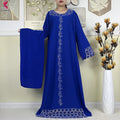 Women Dashiki Dress Chiffon Abaya Long