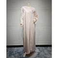 Shiny Satin Kimono Open Abayas for Women Abaya Dress