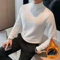 Male High Knitted Pullover Sweater Men Half Turtle Neck Winter Woolen Casual Jumper Clothes