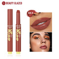 Beauty Glazed Moisturizing Solid Lipstick Shimmering Juicy Lipstick Shining Lip Plump Nourishing Women Lip Makeup 12 Colors New