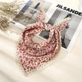 Petit bandeau triangle floral bandana pour femme accessoires pour cheveux de vacances en bord de mer foulard pour cheveux turban bandeaux pour cheveux style rétro