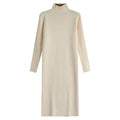 Robe longue pull pour femme automne et hiver