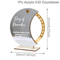 Ramadan Countdown Calendar Eid Mubarak Ornament Ramadan Decoration 2025 For Home Ramadan Kareem Islamic Muslim Party Decor Gifts