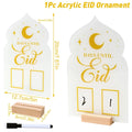 Calendrier du compte à rebours du Ramadan Ornements Cadeaux Eid Mubarak Ramadan Décor pour la maison 2025 Kareem Islam Fournitures de fête musulmane