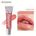 1pc brillant à lèvres pailleté hydratant huile à lèvres aux fruits transparent lèvres pulpeuses teinte tube souple maquillage soins de beauté des lèvres