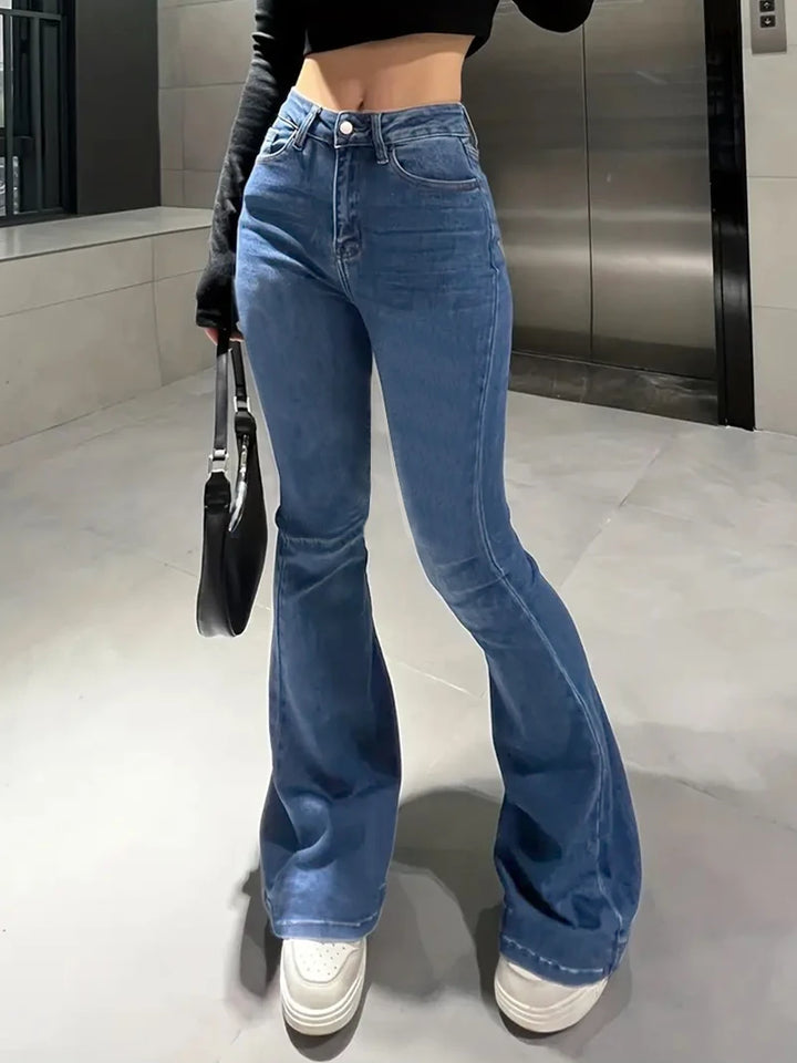 High waist Slimming jeans for ladiesboot cut