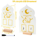 Calendrier du compte à rebours du Ramadan Ornement Eid Mubarak Décoration du Ramadan 2025 pour la maison Ramadan Kareem Décoration de fête musulmane islamique Cadeaux