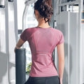 Vêtements de sport pour femmes Vêtements de yoga T-shirt de sport pour femmes Haut grande taille Vêtements de fitness Course à pied