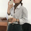 White Striped Shirt for Women