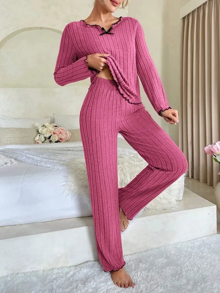 Women Pajamas 2 Piece Set Homewear Loungewear