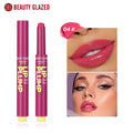 Rouge à lèvres solide hydratant Beauty Glazed Rouge à lèvres juteux et scintillant Lèvres brillantes Repulpantes Nourrissantes Maquillage pour les lèvres des femmes 12 couleurs Nouveau