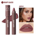 Beauty Glazed Matte Lipstick Pencil Waterproof Long Lasting Lip Balm 12 Colors Velvet Lip Liner Pen Lips Makeup Women Cosmetics