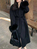 Fur Woolen Coats For Women