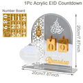 Ramadan Countdown Calendar Ornaments Gifts Eid Mubarak Ramadan Decor For Home 2025 Kareem Islam Muslim Party Supplies