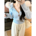 Fur Collar Long-sleeved Sweater Hoodies Coat