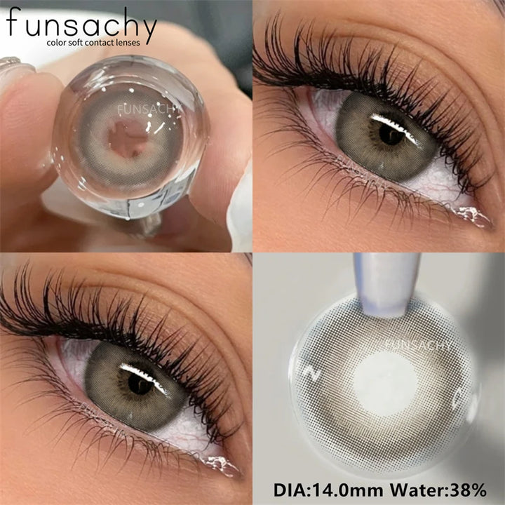 1Pair METATRON Series Fashion Makeup Beauty Contacts Lenses Soft Yearly Green Contacts Eyes Color Lenses Colored lenses