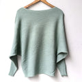 Spring Loose Knitted Pullovers Sweater Tops Women Fashion O-Neck Long Sleeve Ladies Knitted Pullover Jumper Bat wing Casual Top