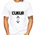 T-shirt Cukur pour homme et femme, combinaison de vêtements à manches courtes et col