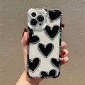 Love Heart Clear Case For Samsung Galaxy A16 A15 A35 A55 A54 Case S25 S23 S24 Ultra A52 A53 A34 A33 A13 A14 S22 Plus S21FE Cover