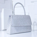 New Silver Bright Silk Evening Bag Women Elegant  Chain Shoulder Bags Luxury Purse Female Handbag