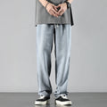 Small Straight Elastic Casual Pants for Men