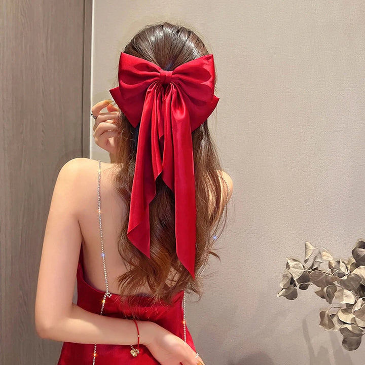 Elegant Bow Ribbon Hair Clip