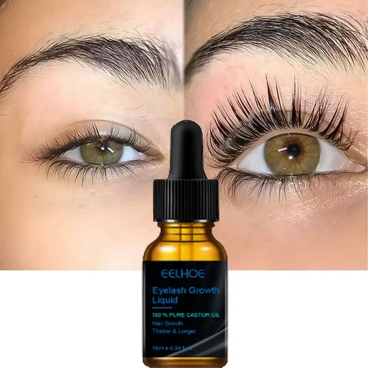 Sérum de croissance des cils Cils épais naturels Croissance rapide en 7 jours Boucles fines Noir Magnifique rehaussement des cils Soins Beauté Santé