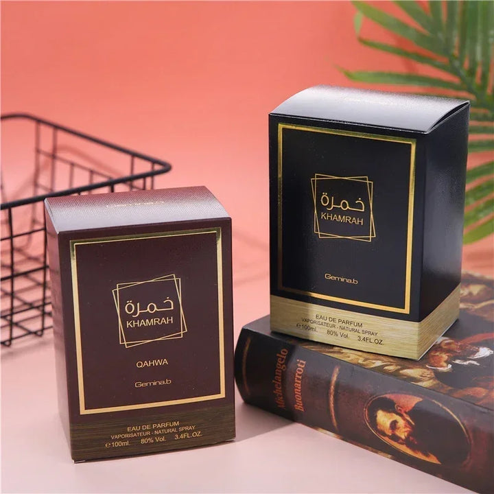 عطر خمرة الأصلي للرجال بسعة 100 مل، بخاخ ماء عطر يدوم طويلاً، زجاجة فارغة قابلة لإعادة التعبئة للسفر ومعطر للسيارة