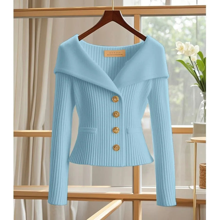 Women Cardigan Sweater High Quality High-end chic Long Sleeve Knitwear Autumn Winter Female Clothes Sweater Jacket