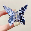 Acetate Butterfly Hair Claw Clip Marble Pattern Hair Clip Women Gradient Hair Crab Back Of Head Hair Shark Clip Hair Accessories