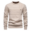 Mens Sweater High-quality Solid Color Round Neck Warm Pullover Male Fashion Casual Knitwear Sweater Men Clothing