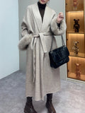 Fur Woolen Coats For Women