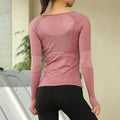 Women's Sports Wear For Fitness Running Jogging Seamless Long Sleeve Gym Woman Sport Shirt Yoga Top Female Workout Tops T-shirt