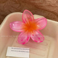 Hawaiian Gradient Hair Clips Flower Hair Claws  Hairpin for Women Hair Accessories