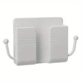 Adhesive Wall Mount Phone Holder With Hooks