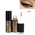 Eyeliner professionnel brillant pour femmes, pigment argent, rose, or, liquide, paillettes, maquillage, beauté